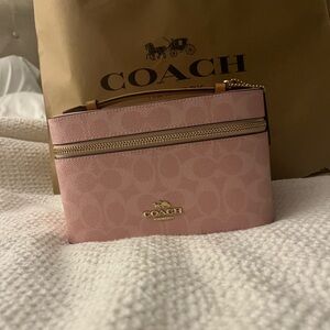 Coach Light Pink Cosmetic Bag